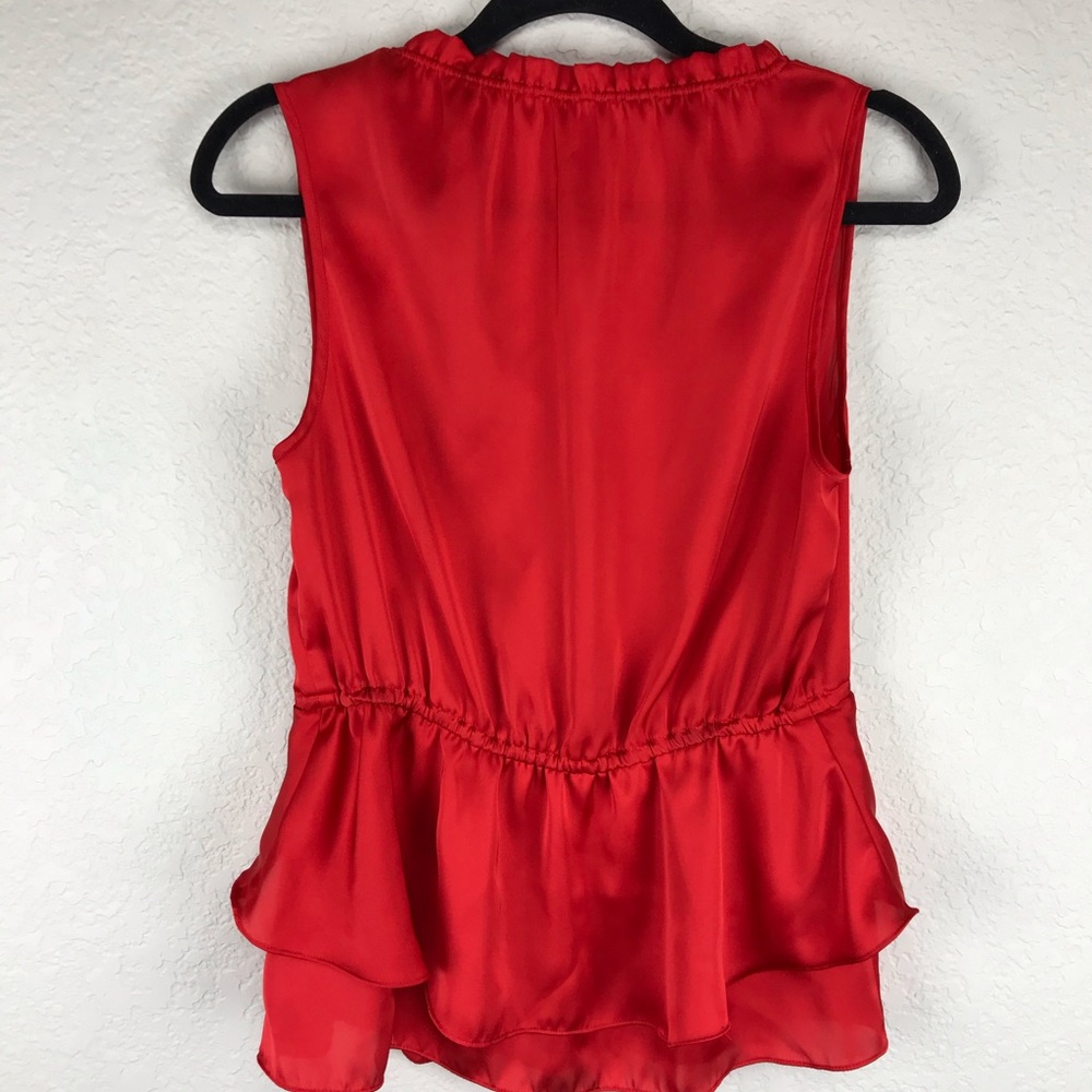 Red Ruffles Satin Top ❤️ - Picture 4 of 8